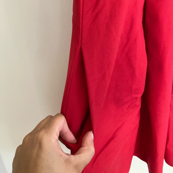 Gap Red Classic Fit & Flare Dress - Picture 6 of 7